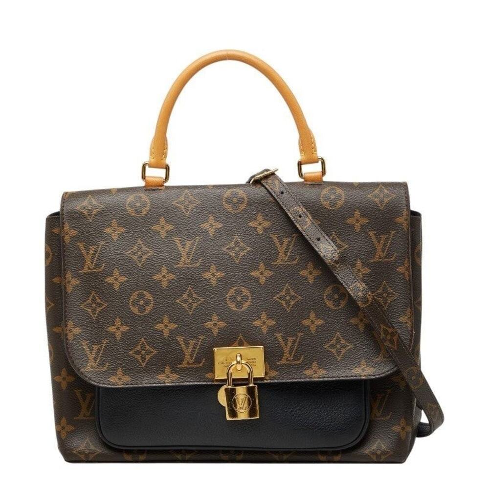 Louis Vuitton Monogram Marignan Handbag Brown